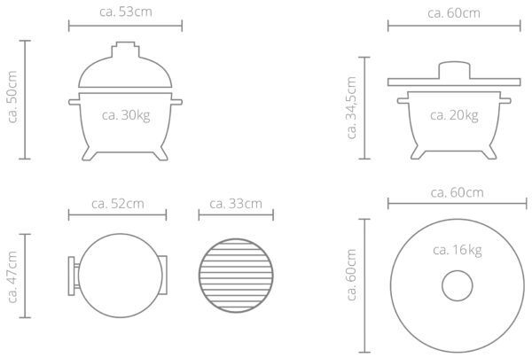 Mini Kamado Monolith Icon 2.0 - 33cm à poser ou encastrer – Image 10