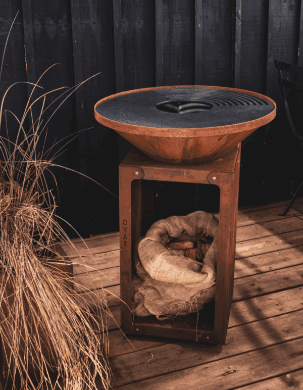 Brasero Plancha rond Ø 58 cm Acier Corten - OYAT – Image 2