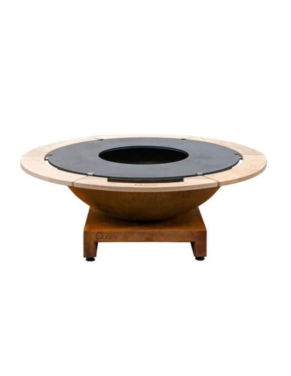 Table basse Brasero Quoco Basso 106 Corten