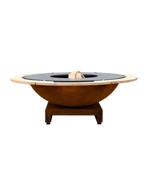 Table basse Brasero Quoco Basso 116 Corten