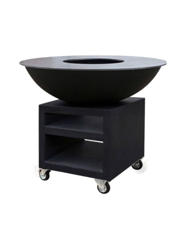 Brasero Plancha à roulettes piato pro noir 94