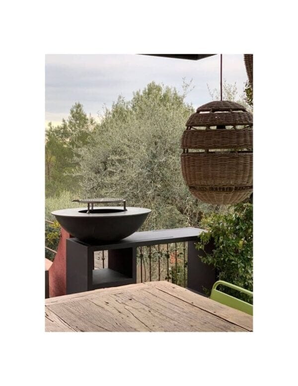 Brasero Plancha 94cm sur table noir - Quoco – Image 11