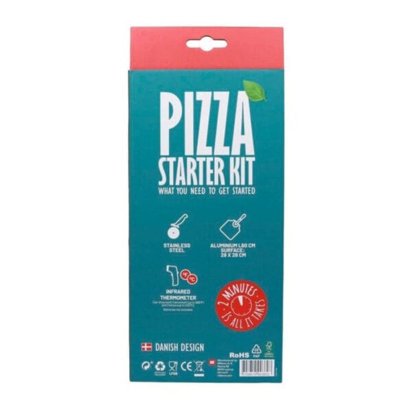 Coffret pelle à pizza + roulette + thermomètre infrarouge - Cozze – Image 2