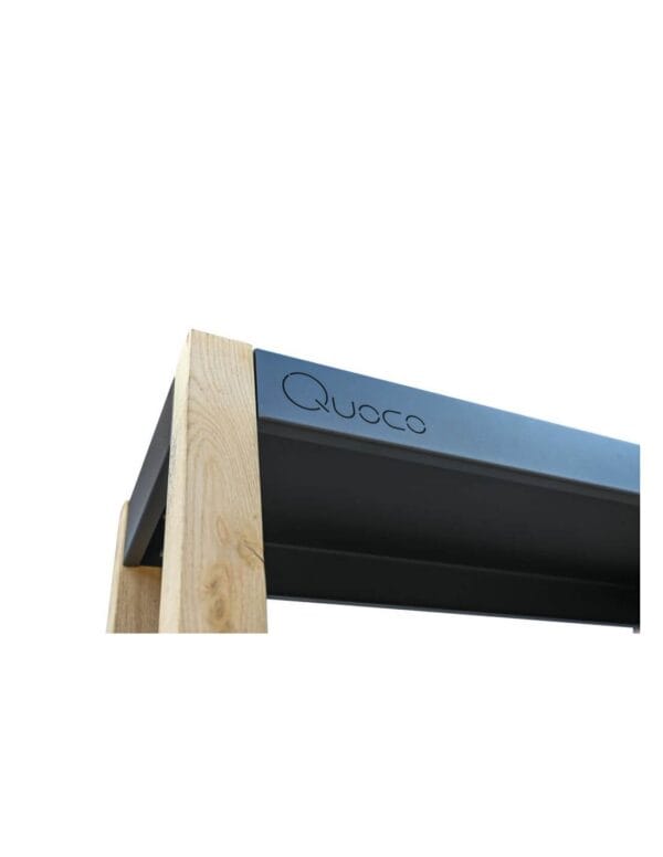 Meuble Rangement bois 120x100 Noir Quoco – Image 4