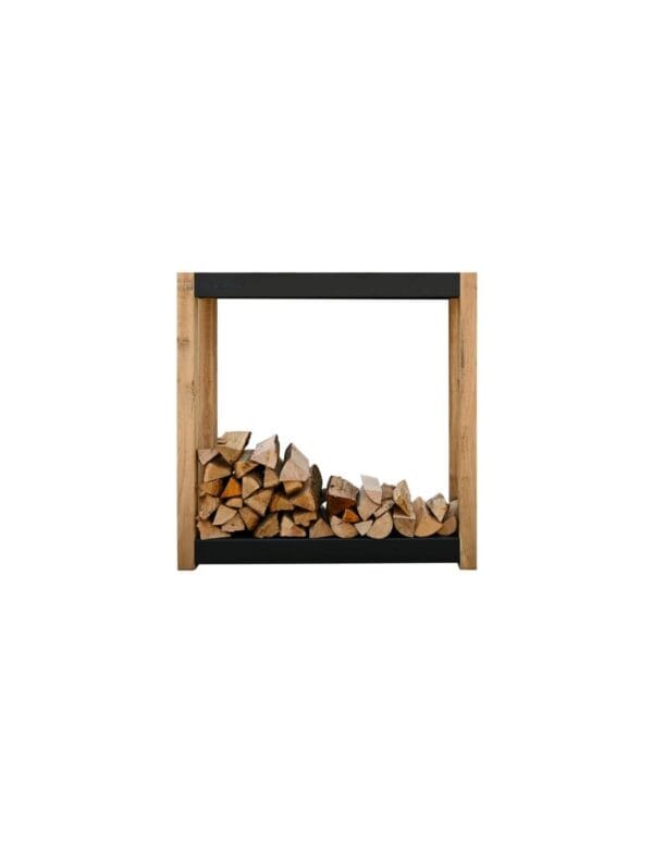 Meuble Rangement bois 120x100 Noir Quoco