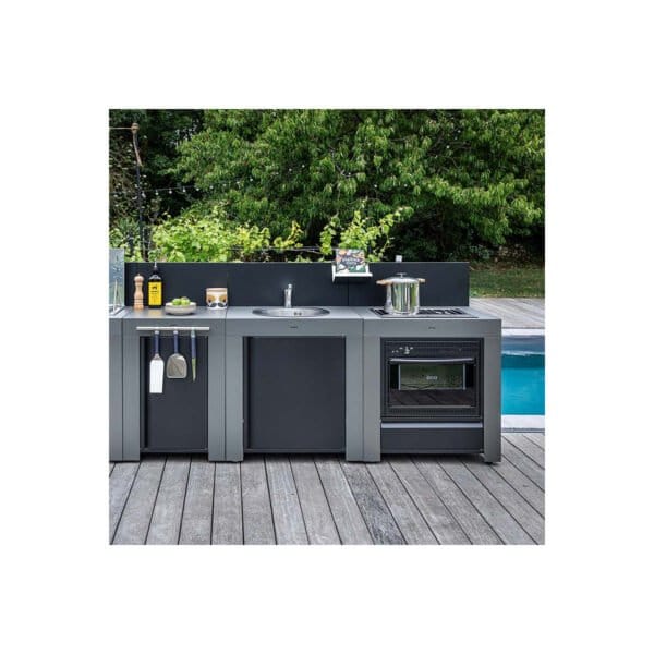 Module cuisinière Eno four et plaque gris cargo – Image 9
