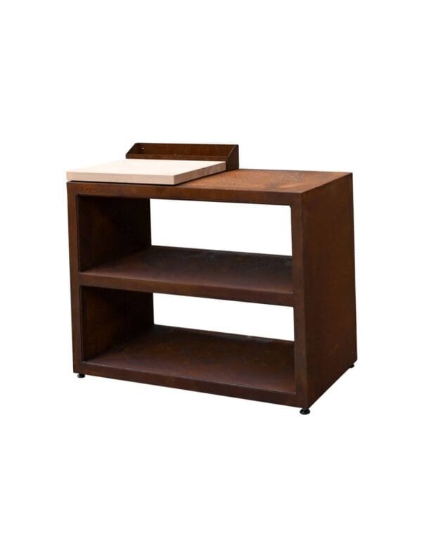 Table d'appoint 100x50x76 Corten pour Brasero – Image 2
