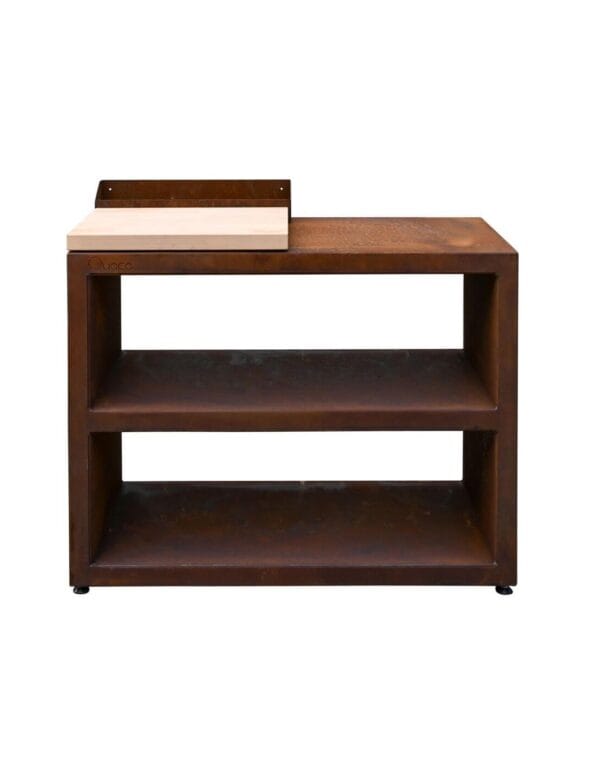 Table d'appoint 100x50x76 Corten pour Brasero – Image 3