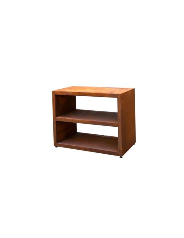 Table d'appoint 100x50x76 Corten pour Brasero – Image 5