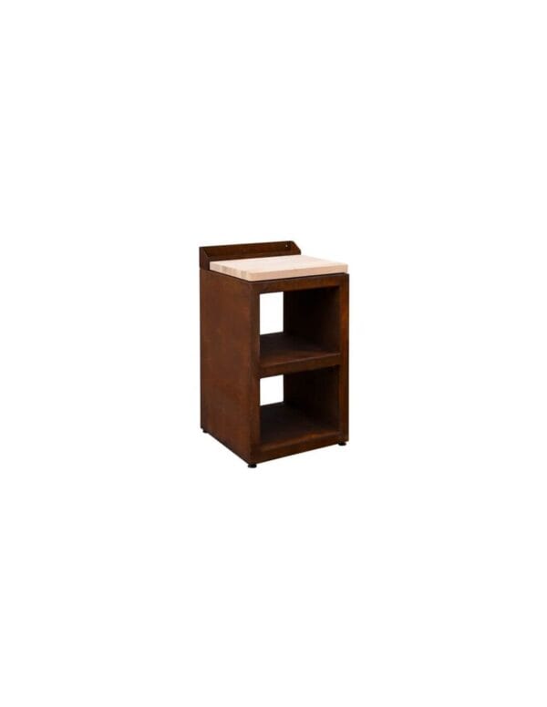 Table d'appoint Corten 50x50x76 pour Brasero - Quoco – Image 5