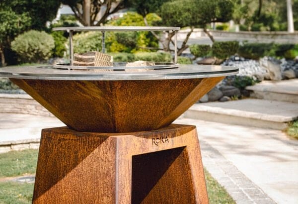 Brasero Plancha Ø98cm Corten "La Réserve" - ROKA France – Image 2