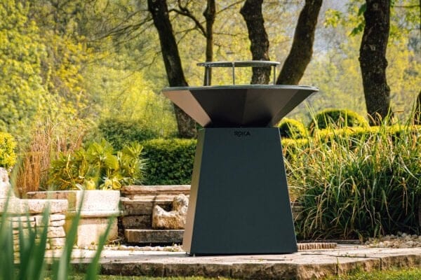 Pack Brasero Plancha Ø98cm Noir + Grille avec rebord anti-chute - ROKA – Image 6