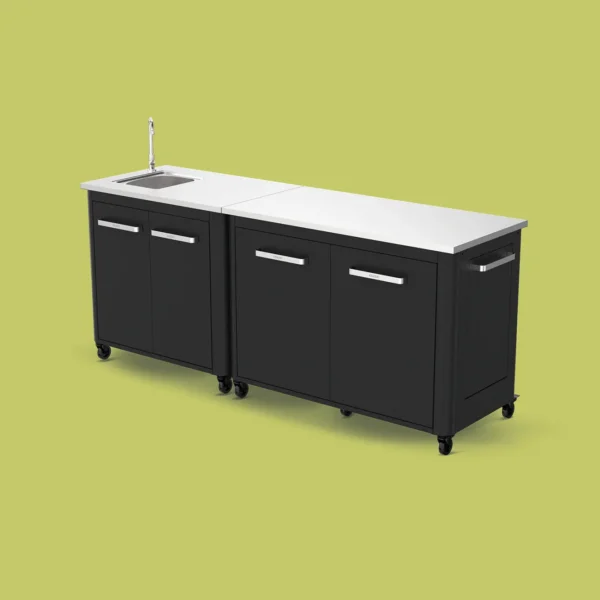 Ensemble cuisine extérieure avec évier 210cm - Cozze
