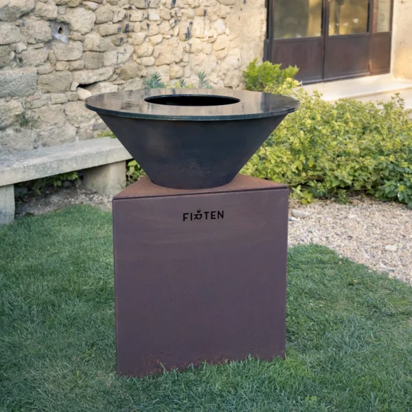 Pack Brasero Plancha Ø80cm Corten avec grille + 4 accessoires- Firten – Image 5