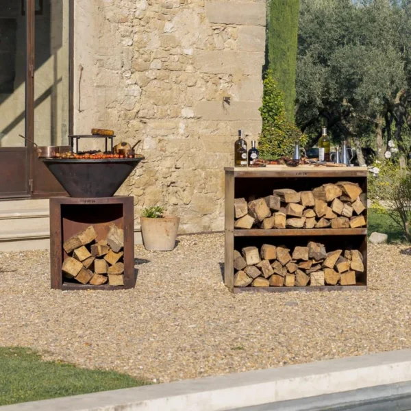 Desserte exterieur en acier Corten - Firten – Image 2
