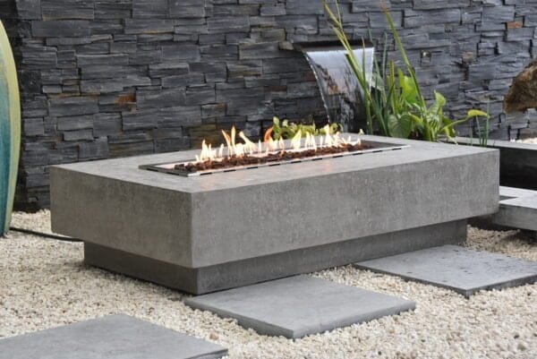 Table Brasero Gaz HAMPTON Gris clair - Elementi