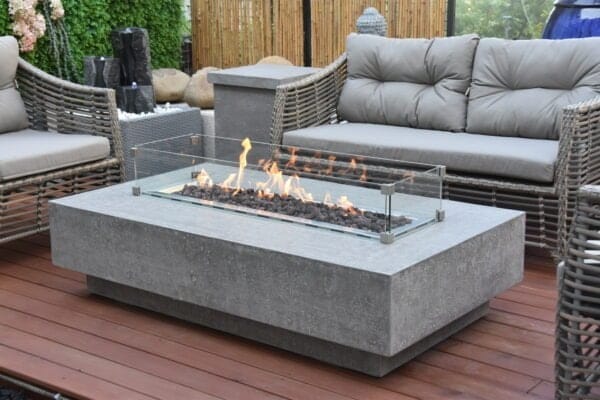 Table Brasero Gaz HAMPTON Gris clair - Elementi – Image 6