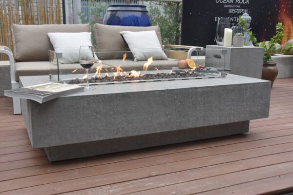 Table Brasero Gaz HAMPTON Gris clair - Elementi – Image 5