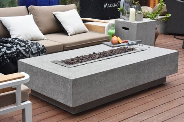 Table Brasero Gaz HAMPTON Gris clair - Elementi – Image 4