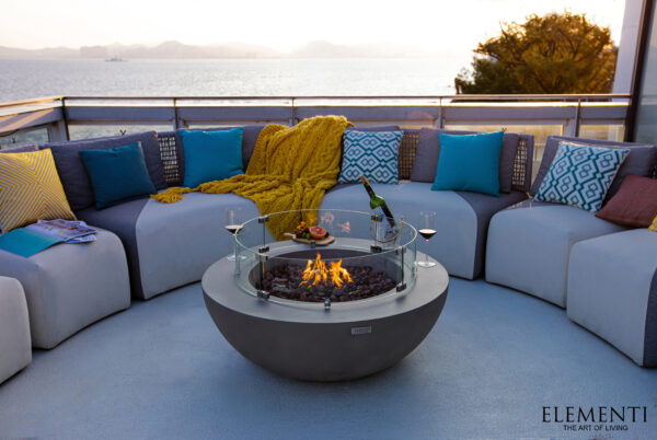 Table basse Brasero Gaz LUNAR BOWL- Elementi – Image 10