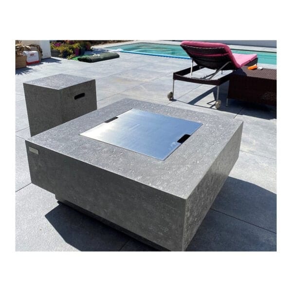Couvercle de foyer Carré pour table Brasero MANHATTAN – Image 2