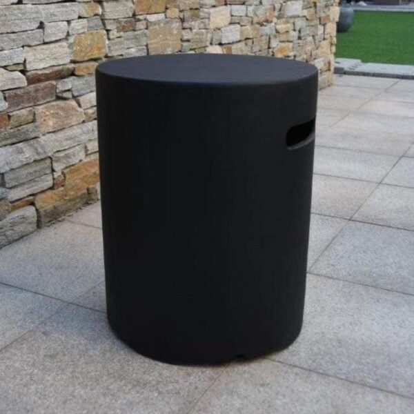 Coffre de bouteille à gaz rond noir pour table brasero YORK - Elementi – Image 3