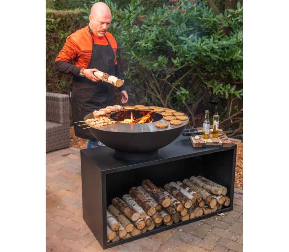 Brasero plancha sur table Onyx 80 + Housse + grille - Redfire – Image 3