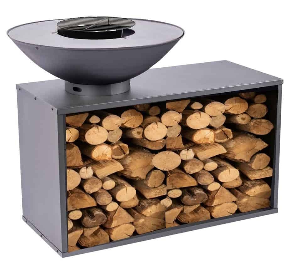 Brasero plancha sur table Onyx 80 + Housse + grille - Redfire