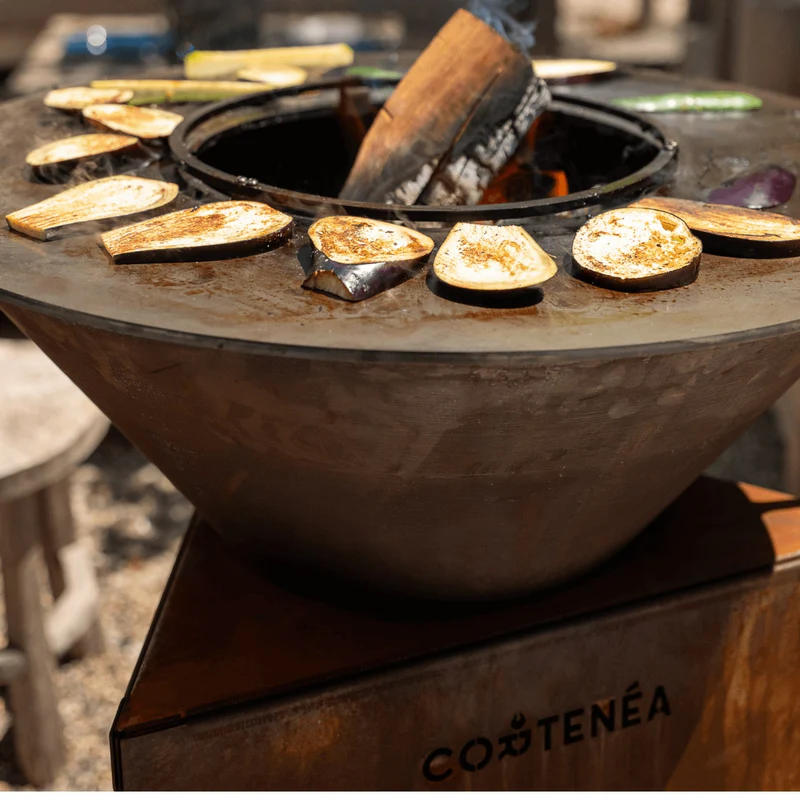 Pack brasero barbecue acier corten 60cm - Cortenéa – Image 4